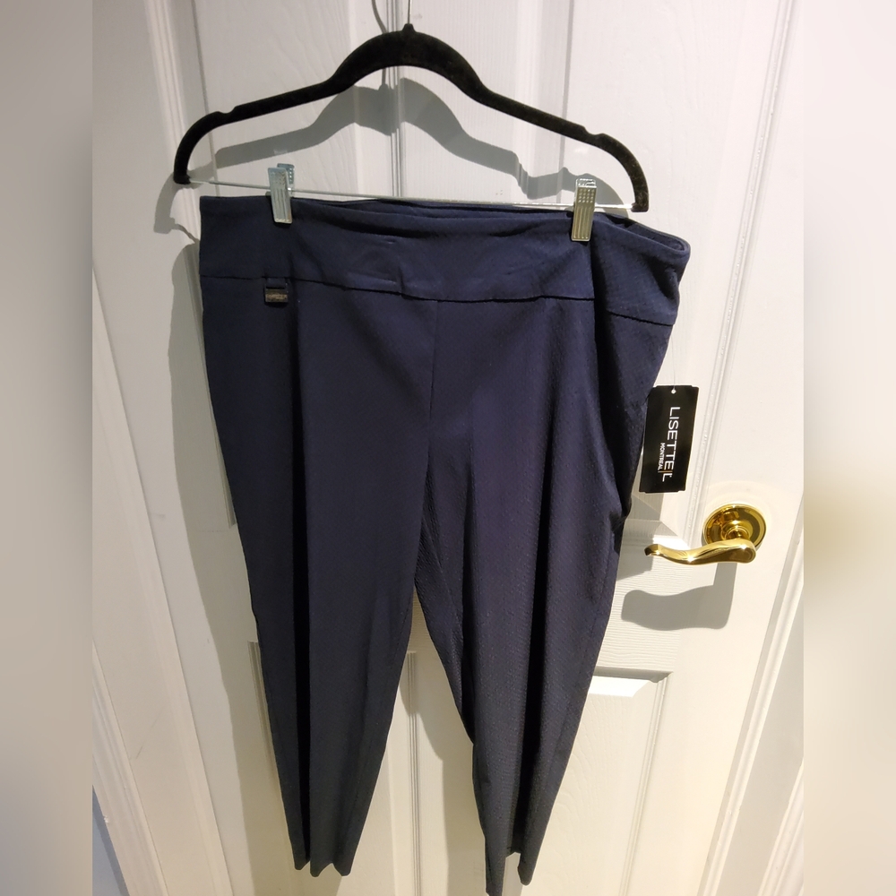Lisette Navy Trousers, Size 16